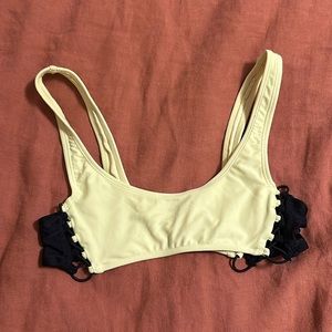 Highlighter yellow bikini top